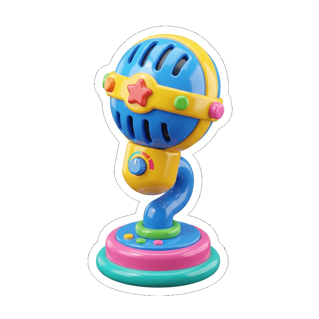 Microphone illustration representing podcasters on StageTown